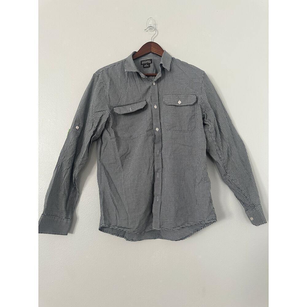 MICHAEL Michael Kors Men's Plaid Button Down Shirt sz Medium